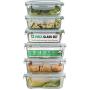 Glass Meal Prep Containers | 12-Piece | Food Storage Containers with Lids | Airtight Food Prep Containers | Glasslock Containers | Meal Prepping Lunch Containers | BPA Free