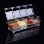 4 Pots Transparent Récipients de Stockage pour Épices et Sel en Acrylique – Récipients de Rangement pour Condiments, Sucre, Poivre (Transparent) 4 Pots Transparent Récipients de Stockage pour Épices et Sel en Acrylique – Récipients de Rangement pour Condiments, Sucre, Poivre (Transparent)