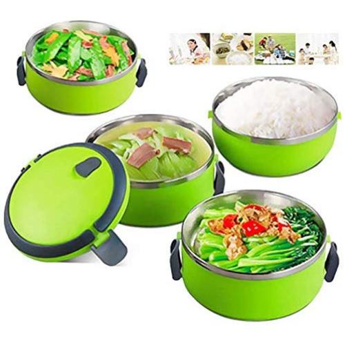 wekold Stainless Steel Lunch Containers Portable Themral Lunch Box Food Storage Box Lunch Boxes