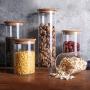 Glass Sealed Jars, Kitchen Household Grain Containers, Storage Spices/Oatmeal/Beans/Spaghetti