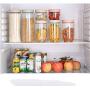 3pcs Whole grain storage box, household pasta storage tank, plastic food sealed storage jar (Color : Pink)