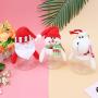 Toyvian 3pcs Christmas Candy Jars Christmas Gift Box Santa Reindeer Snowman Candy Holder Ornament Christmas Supplies for Cookies Biscuit Candy