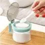 Storage Condiment Jar, Clear Glass Condiment Spice Jars-Spice Containers - Empty Jars -320 Ml (8 Oz), 3 Piece Set