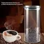 Glas-Aufbewahrungskrüger – 1000 ml Glas Aufbewahrungsbehälter mit Edelstahldeckel für Kaffeebohnen und Küche