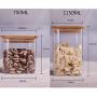 Glass Sealed Jars, Kitchen Household Grain Containers, Storage Spices/Oatmeal/Beans/Spaghetti