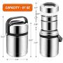 Soup Thermos,61oz Food Jar with Handle for Hot Food,3 Tier Thermal Insulated Lunch Thermos Wide Mouth,304 Stainless Steel Vacuum Insulated Flask,Travel Food Storage Carrier Container Bento Box (61oz)