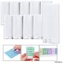Deodorant Containers (10-Pack) - White - 0.5 Oz (15 ml) - 20 Writable Stickers - Twist Mechanism and Cap - Empty - Refillable Cosmetic Containers for Homemade Natural Deodorant, Lip Balm, Soap, etc.