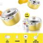 ROLL Cuisine Yogurt Maker, Automatic Digital Yogurt Maker Machine with Set Temperature, Includes Reusable Glass Jars for Instant Storage
