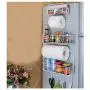 YAONIEO 5-Reifen Stauraum-Kühlschrank Seitenschrank Küchengewürz-Behälter-Regalehalter Weiß