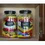 Cornucopia Gallon Plastic Jars (2-Pack); Clear Round Containers with Black Ribbed Lids, BPA-Free 4-Quart Large Size Cornucopia Gallon Plastic Jars (2-Pack); Clear Round Containers with Black Ribbed Lids, BPA-Free 4-Quart Large Size