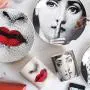 | Storage Bottles & Jars | Fornasetti Ceramic Storage Home Desktop Decoration Fornasetti Candle Jar Flower Bottle Makeup Pen Holder | by HUDITOOLS | 1 PCs