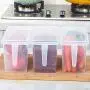Kühlschrank Lagerbox Transparente Behälter Organizer Versiegelte Lebensmittel Früchte - Gläser Boxen Flaschen Gläser Boxen Störtezeuger Lagereinheit Kühlschrank Rechteckige Lagereinheit