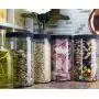 32oz Clear Plastic Jars with Black Ribbed Lids (6 pack): BPA Free PET Quart Size Canisters for Kitchen & Household Storage of Dry Goods, Peanut Butter, and More 32oz Clear Plastic Jars with Black Ribbed Lids (6 pack): BPA Free PET Quart Size Canisters for Kitchen & Household Storage of Dry Goods, Peanut Butter, and More