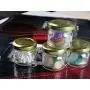 TOPWEL 3er Set Mini Klare Glasbehälter Luftdichte Gläser Dose