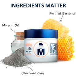 Mister Pompadour Sculpting Clay | Clay Pomade for Men and Women | Matte Finish | Volume & Hold for Straight, Thick, Curly, or Fine Hair | Natural Ingredients | Better Than Hair Gel | 2 oz