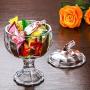 AXTG Candy Jar,Glass Storage with Lid Candy Jar Biscuit Box Containers Give Your Child The Best Gift,A