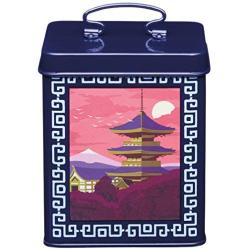 Kitchen Craft World of Flavours Airtight Metal Food Storage Container, 11 x 11 x 14 cm (4.5" x 4.5" x 5.5") - Blue