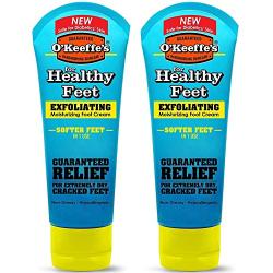 OKeeffes Healthy Feet, Exfoliating Foot Cream, 3 oz. Tube - 2 Pack