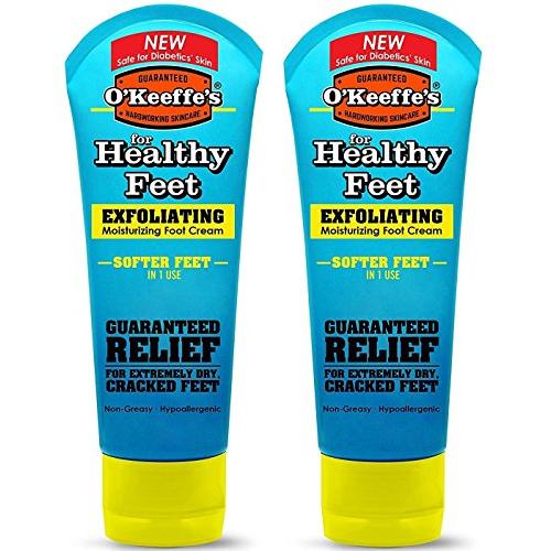 OKeeffes Healthy Feet, Exfoliating Foot Cream, 3 oz. Tube - 2 Pack