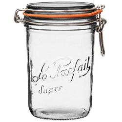 Le Parfait Screw Top Jars 3000ml - 96oz - 3L Orange Lid / 3