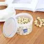 Glasbehälter, Gläser und Boxen – Küchen-Lebensmittel Verschluss-Lagerung Tank Haushalt Plastik Mit Deckel Transparent Snacks Trockenfrüchte Lagerung Tank Waage Box Stapel