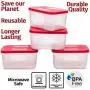 Quicker Defrost- Reusable Freezer Containers with Lids Set of 4-23.5 oz. for Soups, Leftovers, Meal Prep, Food Storage Airtight Food Storage Containers With Lids Plastic Freezer Containers Jars Quicker Defrost- Reusable Freezer Containers with Lids Set of 4-23.5 oz. for Soups, Leftovers, Meal Prep, Food Storage Airtight Food Storage Containers With Lids Plastic Freezer Containers Jars