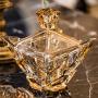 YL LY Glass Candy Jar European Storage Jar Dried Fruit Jar Gift Creative Home Decoration Sugar Cans Aurora Gold