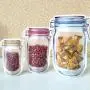 Enkrio Mehrweg-Ziploc-Snack-Beutel, Mason Jar Reißversch-Lebensmittellieferungstaschen für Reisen Camping