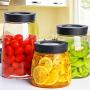Mason Jars Canning Glass Jars Glass Smoothies Jars with Lids for Drinking and Storage Reusable Container for Juice Milk Bulk Food Coffee (Size : 900ml)