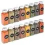 8 Extra Large, 8oz, BEST VALUE, Glass Spice Jars with 113 PVC Clear, plus 126 pre-printed Spice Chalkboard Labels. 8 Square Empty Jars, Airtight Cap, Pour/Sift Shakers 8 Extra Large, 8oz, BEST VALUE, Glass Spice Jars with 113 PVC Clear, plus 126 pre-printed Spice Chalkboard Labels. 8 Square Empty Jars, Airtight Cap, Pour/Sift Shakers