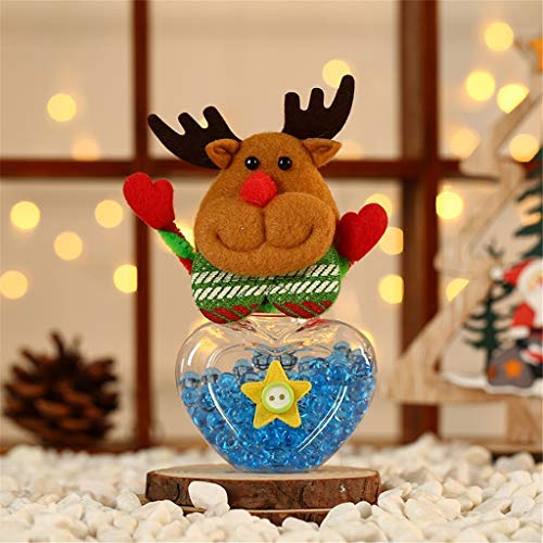 Christmas Candy Storage Can Xmax Santa Deer Decorate Home Child Gift Cookies Food Storage Jar