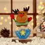 Décorations de Noël DICPOLIA, Joli Pot de Rangement pour Bonbons Décorer la Maison Cadeau Pots de Conservation pour Biscuits et Nourriture