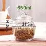 Glasbehälter, luftdicht, Küchen-Lebensmittelbehälter, zur Aufbewahrung von Kimchi/Walnüssen/Haferflocken/Müsli
