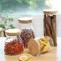 Bouteilles de Stockage en Verre Transparent Yl Ly, Récipients de Conservation en Verre avec Bouchon, Boîtes de Rangement pour Aliments et Graines, Réservoirs Trapézoïdaux 1100ml Bouteilles de Stockage en Verre Transparent Yl Ly, Récipients de Conservation en Verre avec Bouchon, Boîtes de Rangement pour Aliments et Graines, Réservoirs Trapézoïdaux 1100ml