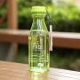 Bouteille d'eau portable 550ml sans BPA, transparente, étanche, en plastique, idéale pour le yoga, la course, les activités de plein air (Vert) Bouteille d'eau portable 550ml sans BPA, transparente, étanche, en plastique, idéale pour le yoga, la course, les activités de plein air (Vert)