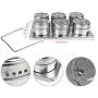 6pcs. Magnetic Spice Tins Stainless Steel Storage Container Jars + Trestle Rack 6pcs. Magnetic Spice Tins Stainless Steel Storage Container Jars + Trestle Rack
