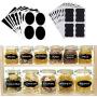 36pcs Home Gadget Three form Modifiable Waterproof Chalkboard Tag Chalkboard Jar Bottle Label Sticker Kitchen Tools,36pcs