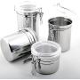 Fashionwu Sealed Canister Stainless Steel Sealed Canister Jar Coffee Sugar Tea Food Storage Container