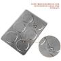 DELIGHTSHOP19 Magnetic Spice Tins Stainless Steel 6Pcs Storage Container Jars Trestle Rack Kitchen Seasoning Organization Cabinet