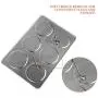 DELIGHTSHOP19 Magnetic Spice Tins Stainless Steel 6Pcs Storage Container Jars Trestle Rack Kitchen Seasoning Organization Cabinet