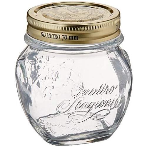 Bormioli Rocco Quattro Stagioni Anphora 10 1/4 Ounce Canning Jar, Set of 12