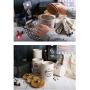Vintage, Retro Küchenbehälter Set mit Deckel – Prettyia für Lebensmittelaufbewahrung, Kaffee, Zucker, Tee, Gewürze und mehr