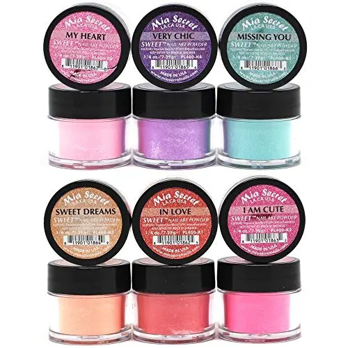 Mia Secret -Sweet Nail Acrylic Powder collection set of 6 Mia Secret -Sweet Nail Acrylic Powder collection set of 6