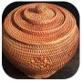 Rattan Woven Temple Shape Puer Tea Cake Tin Box Container Jar Organizador Tank Jug Sundries Organizer Rattan Basket Storage Jars,L 26 X 26 Cm