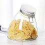 Glass Sealed Jars, Kitchen Household Grain Containers, Storage Spices/Oatmeal/Beans/Coffee Beans