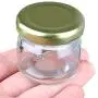 TOPWEL 3er Set Mini Klare Glasbehälter Luftdichte Gläser Dose