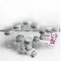 12 Bouteilles en Verre Transparents Portables pour Voyage, avec Caps en Aluminium Argenté pour Essences, Poudres, Crèmes, Pommades, Contenants de Rangement pour Cosmétiques et Maquillage (15ml/0.5oz)