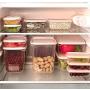 Food Storage Box, Kitchen Finishing Storage, Polypropylene Material, Safe, Non-Toxic, Transparent, Refrigerator Storage Box, Storage Jar, 17-Piece Set