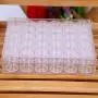 Boîte de rangement en plastique transparent, grande capacité, bouteilles rondes, idéale pour bijoux, jouets, etc. (6g x 30 bouteilles). Boîte de rangement en plastique transparent, grande capacité, bouteilles rondes, idéale pour bijoux, jouets, etc. (6g x 30 bouteilles).