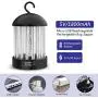 Elektrischer Mückenvernichter Lampe, Mückenfallenlampe mit Licht, Insektenvernichter, Fliegenfalle, sichere & ungiftige Lampe für Innen- und Außenbereich, Schlafzimmer, Küche